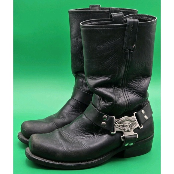 Harley-Davidson Other - Genuine Harley Davidson Leather Boots 98408 Men Size 9.5M Black Motorcycle Eagle